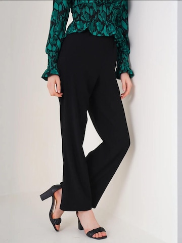 Wide leg Pantaloni 'Strickhosen' di Bigdart in nero