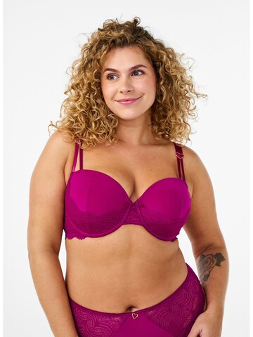 Devoted by Zizzi Bra 'Lala' in Red: front