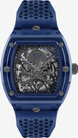 Montre à affichage analogique Philipp Plein Watches en bleu : devant