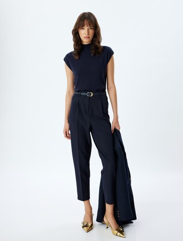 Koton Slim fit Pleated Pants in Blue