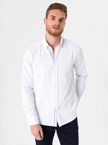 Regular fit Camicia di Dandalo in bianco: frontale