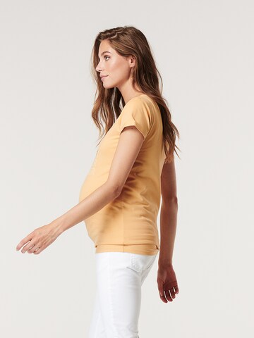 T-shirt 'Heart' Supermom en beige