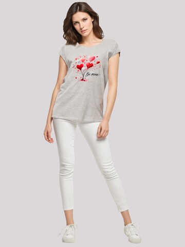 F4NT4STIC Shirt 'Herzbaum Be Mine!' in Grey