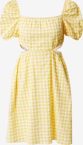 Monki Dress in Yellow: front