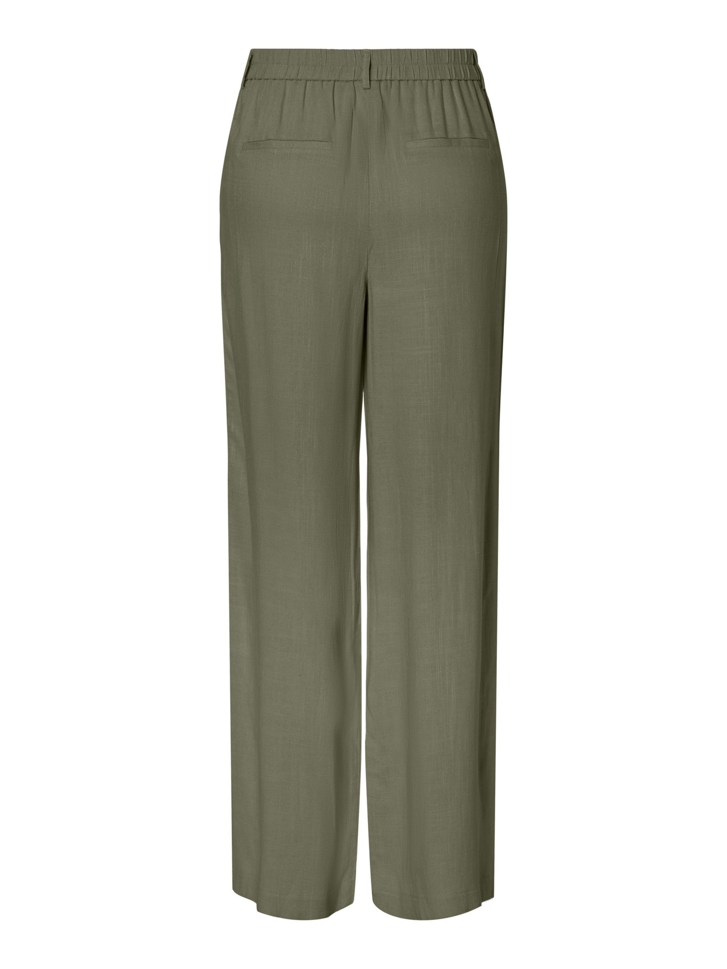 PIECES Wide Leg Bukser 'PCVinsty' i grøn