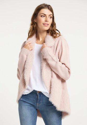 usha FESTIVAL Knit Cardigan in Pink: front