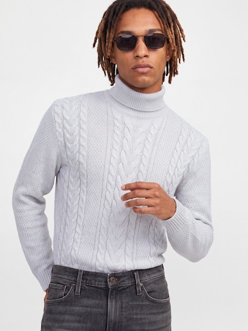 JACK & JONES Sweater 'JJJAMES' in White
