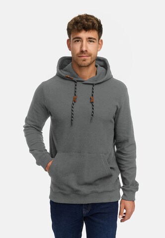 Sweat-shirt 'Guadalupe' INDICODE JEANS en gris : devant