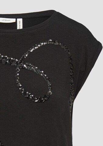 T-shirt s.Oliver BLACK LABEL en noir