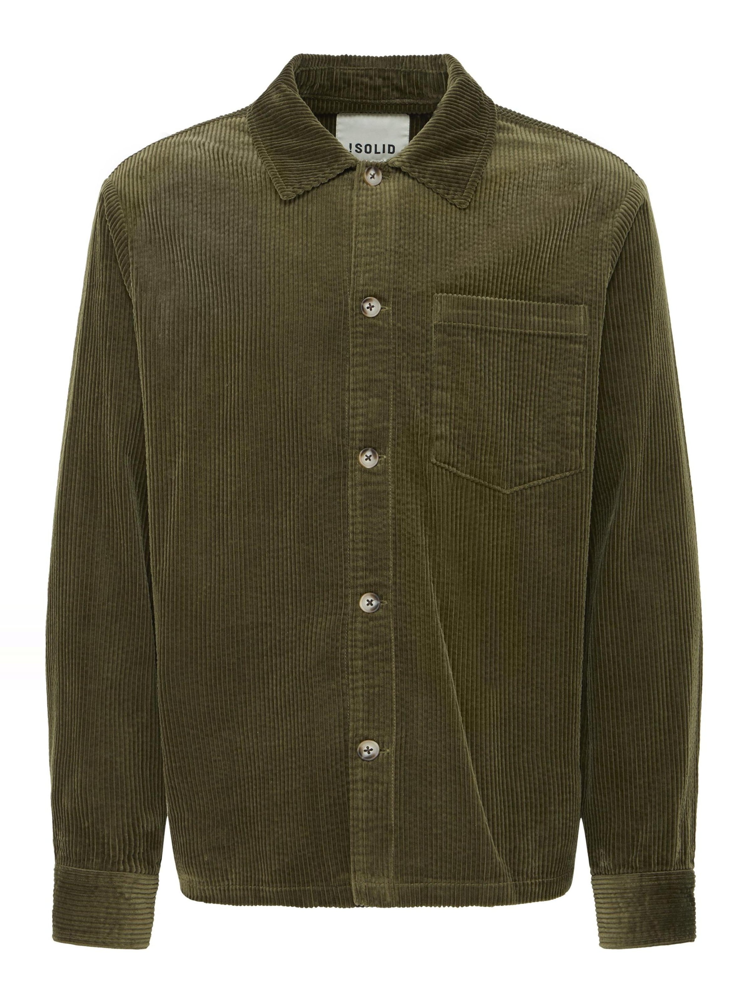 Chemise 'Ingvi' !Solid en vert : devant