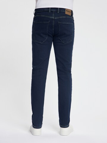 Maskovick Slimfit Jeans 'MASKOVICK - Heren Jeans - Slim Fit - Milano – Stretch - Denim Broek' in Zwart