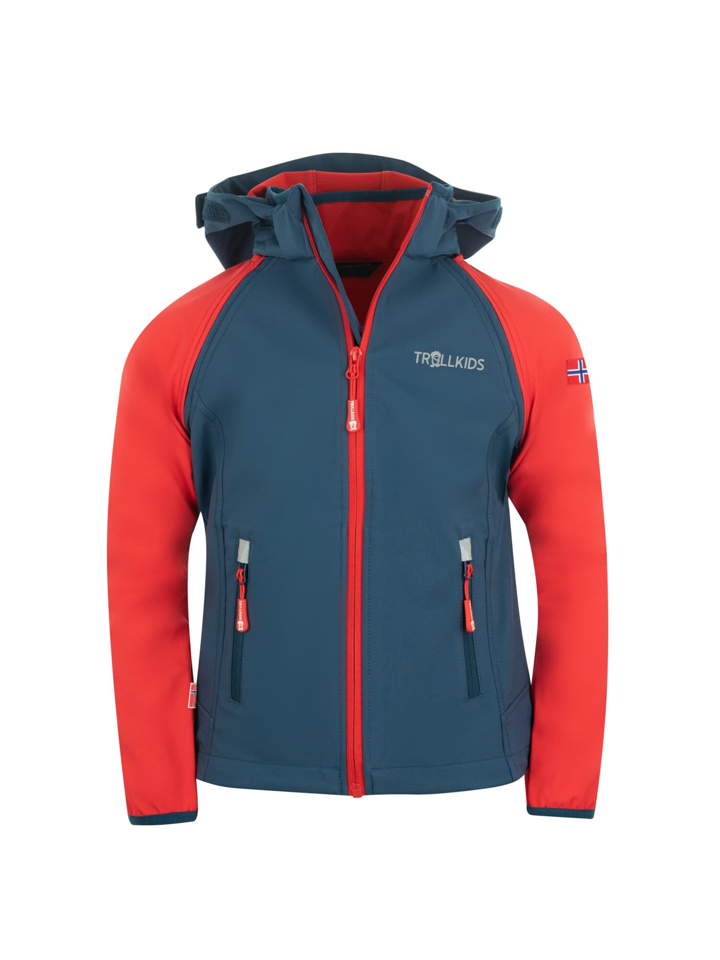 TROLLKIDS Outdoor jacket in Red: front