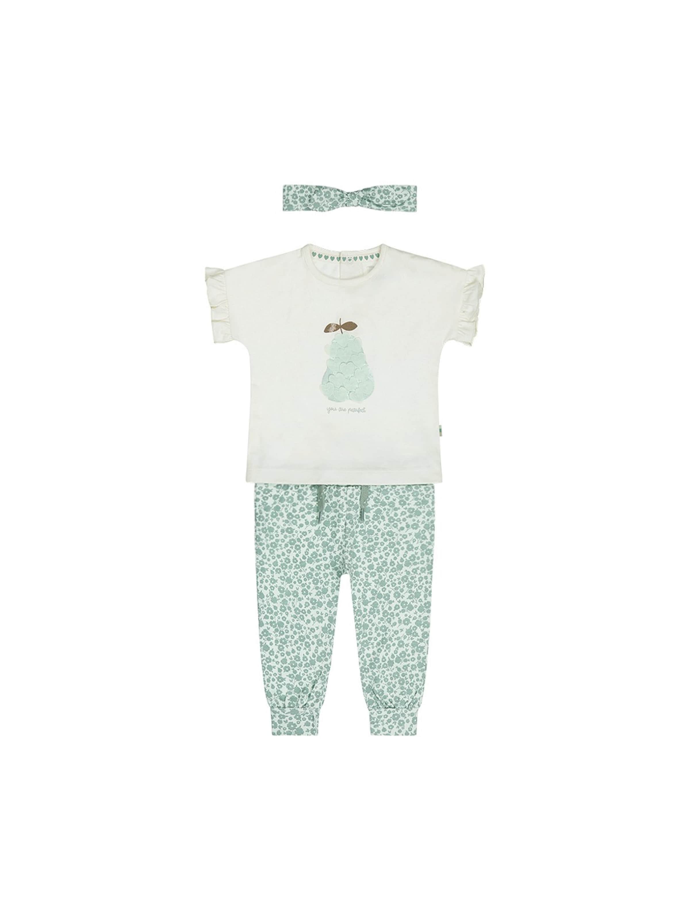 Dirkje Set '3 pc set, T-shirt, Trousers, Headband' in Blue: front