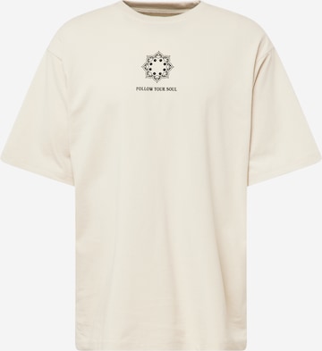T-Shirt 'Tiago' ABOUT YOU en beige : devant