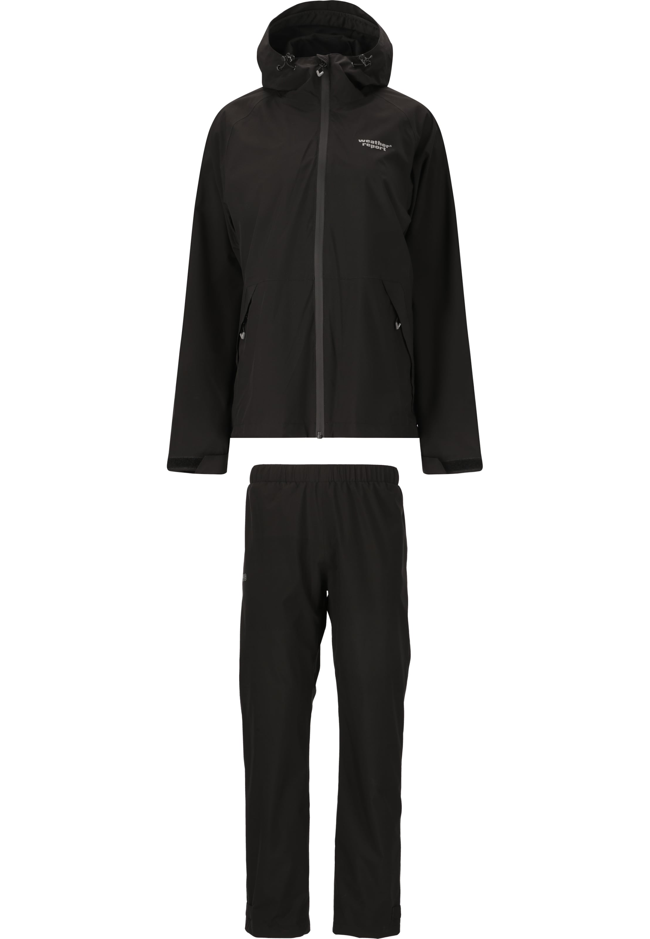 Weather Report Regenset 'Gust' in Schwarz: Vorderseite