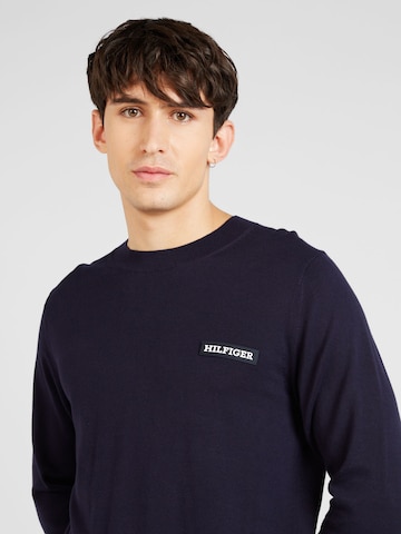 Pullover 'GLOBAL STRIPE' di TOMMY HILFIGER in blu