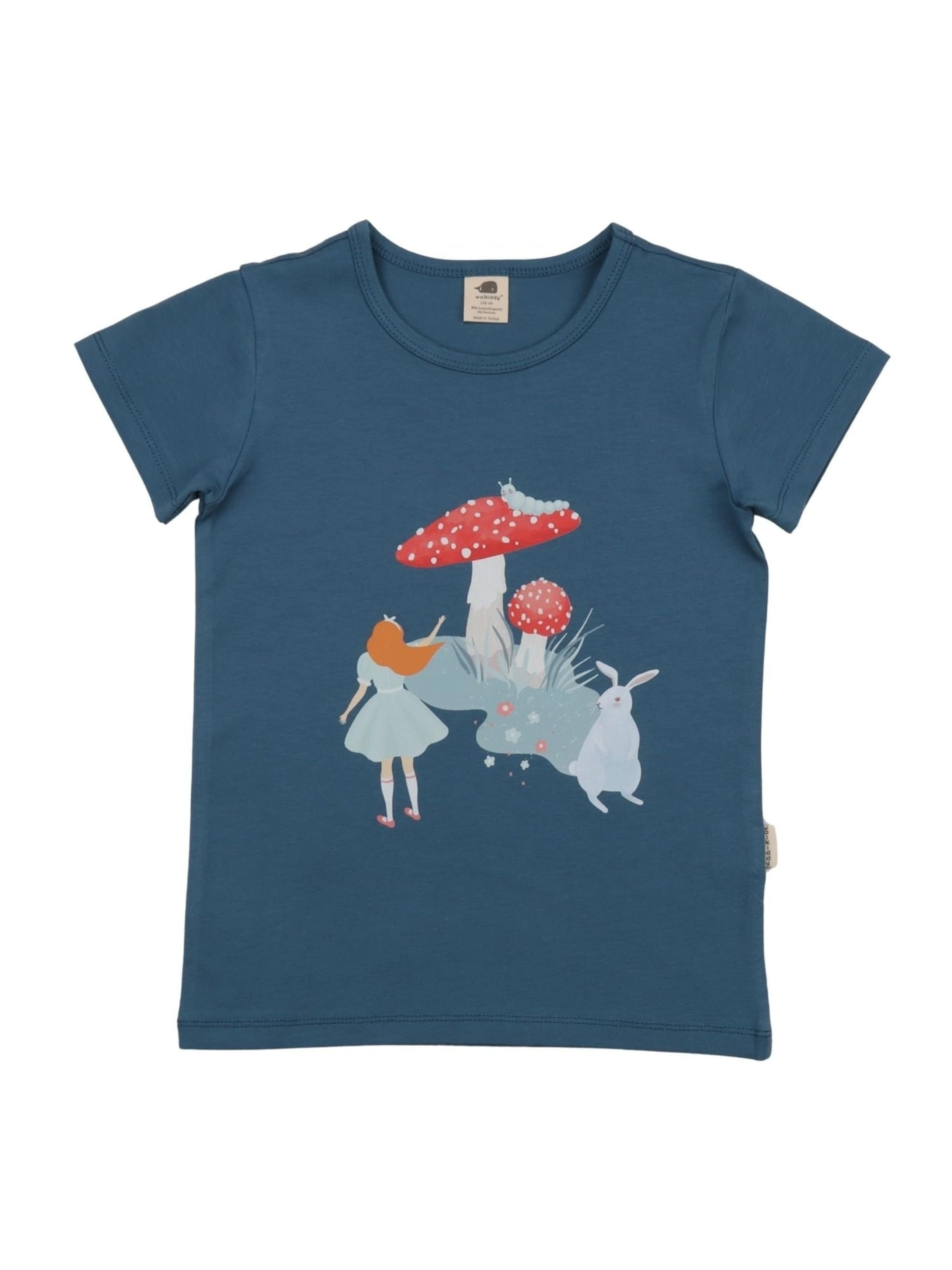 Walkiddy Shirt 'Wonderland' in Blue: front