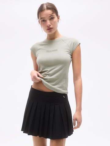 Pull&Bear Shirt in Groen: voorkant