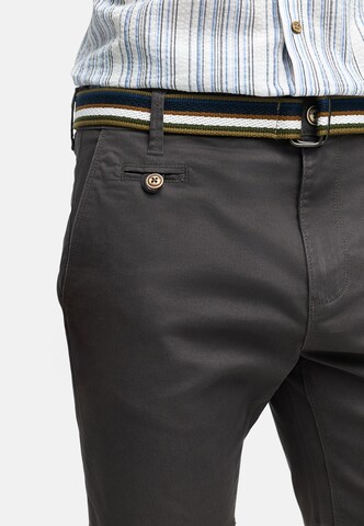 INDICODE JEANS Regular Trousers 'Thews' in Grey