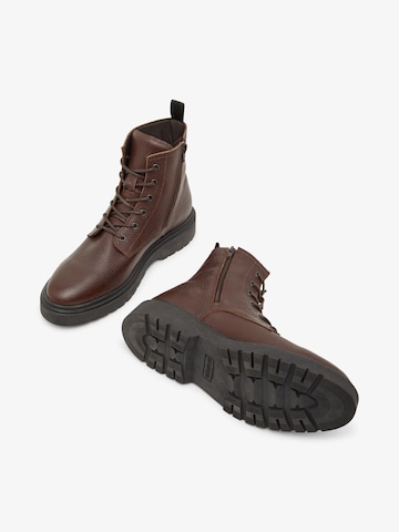 Bianco Lace-Up Boots 'TEMPO' in Brown