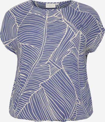 KAFFE CURVE Blouse in Blue: front