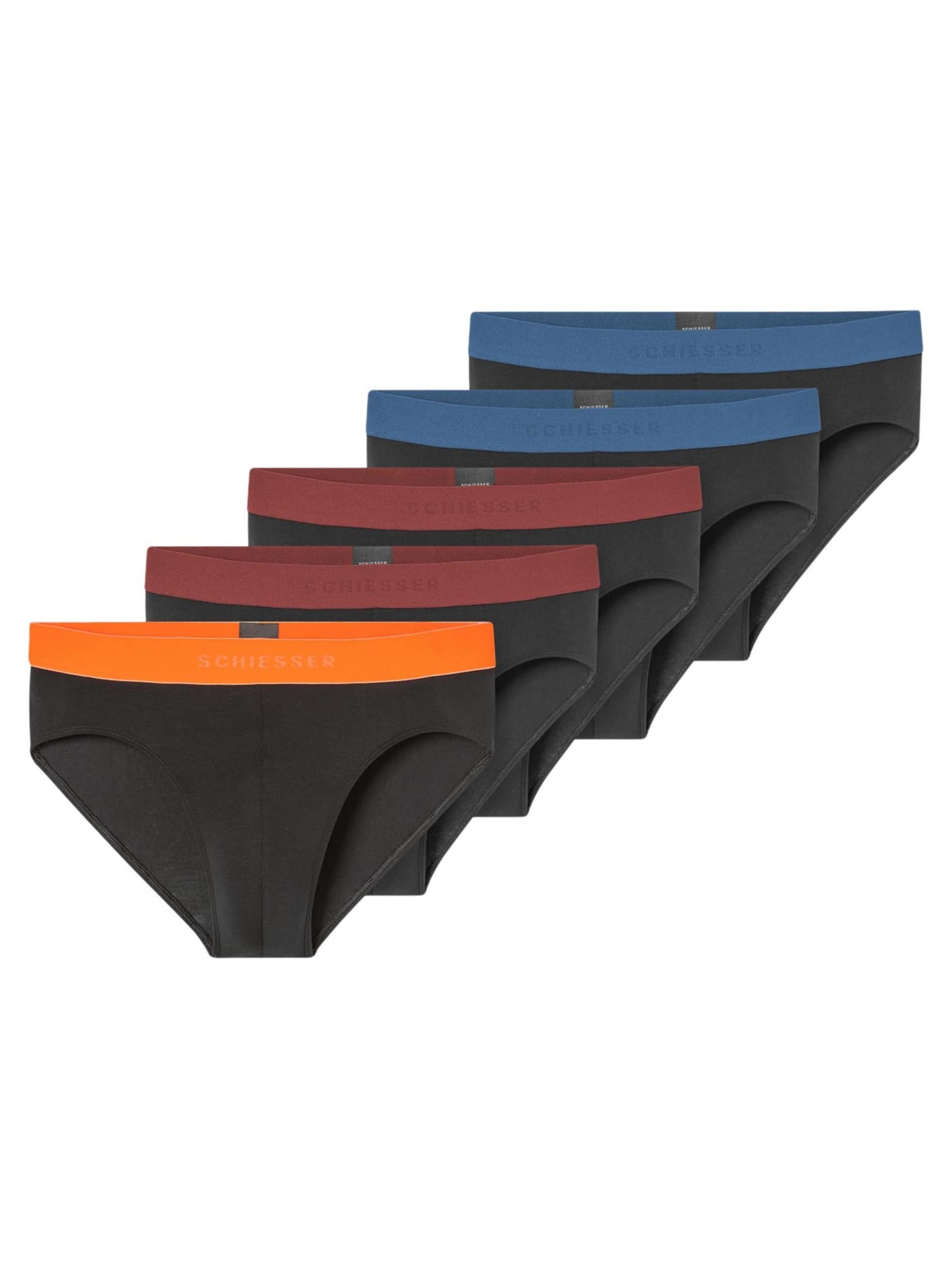 SCHIESSER Slip '95/5 Organic Cotton'‌‌‌ in Schwarz: Vorderseite