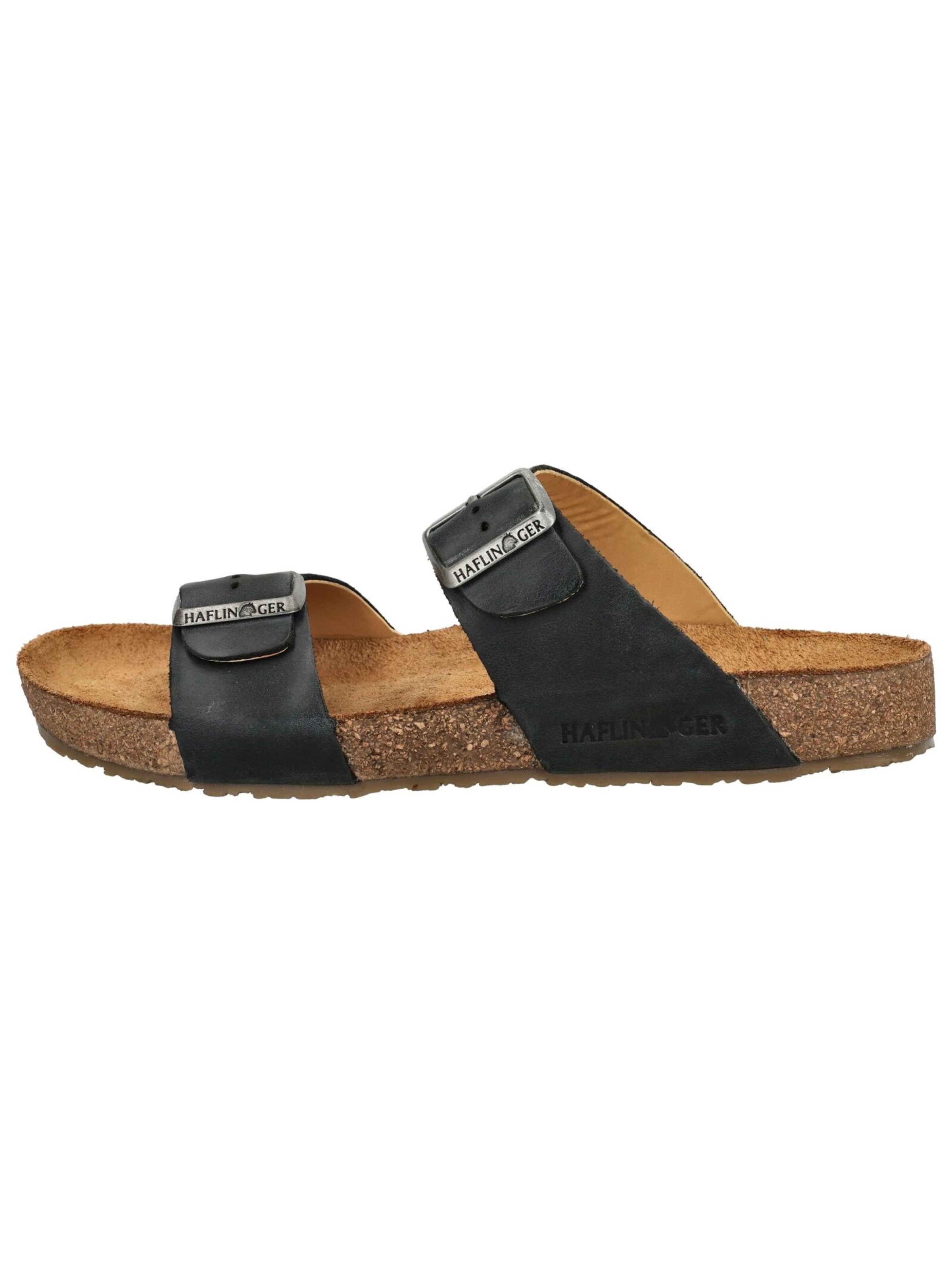 HAFLINGER Pantolette in Schwarz