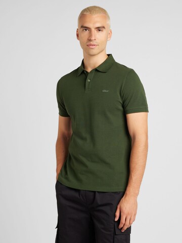 s.Oliver Poloshirt in Grün: Vorderseite