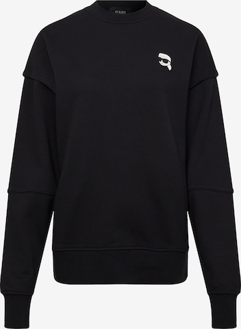 Karl Lagerfeld Sweatshirt in Zwart: voorkant