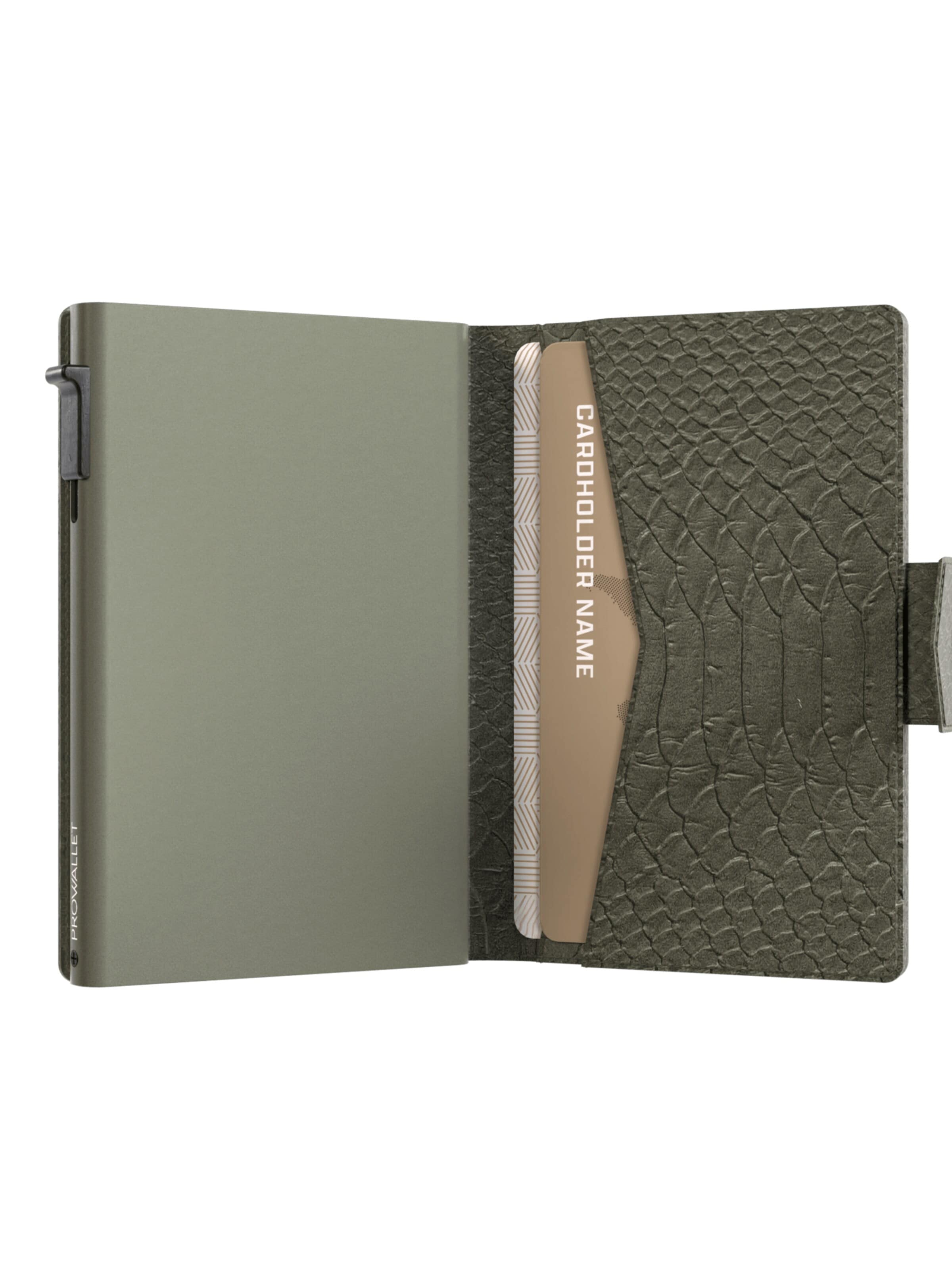 Prowallet Wallet 'Pasjeshouder Plus Snake' in Green