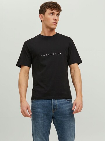 Coupe regular T-Shirt 'Copenhagen' JACK & JONES en noir : devant