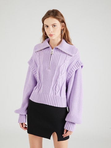 PATRIZIA PEPE - Pullover 'MAGLIA' em roxo: frente