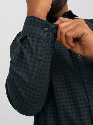 Jack & Jones Plus Regular fit Πουκάμισο 'Gingham' σε μπλε