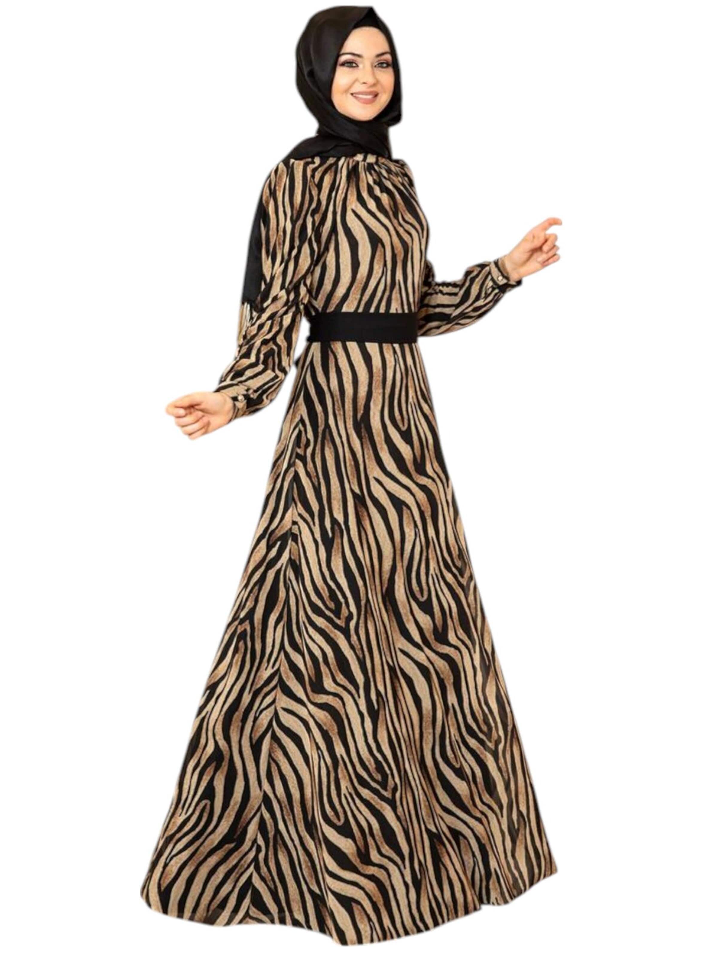 fashionshowcase Kleid 'Safari Chic'‌‌‌‌‌‌‌ in Schwarz