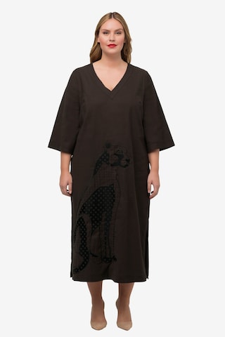 Robe Ulla Popken en marron : devant