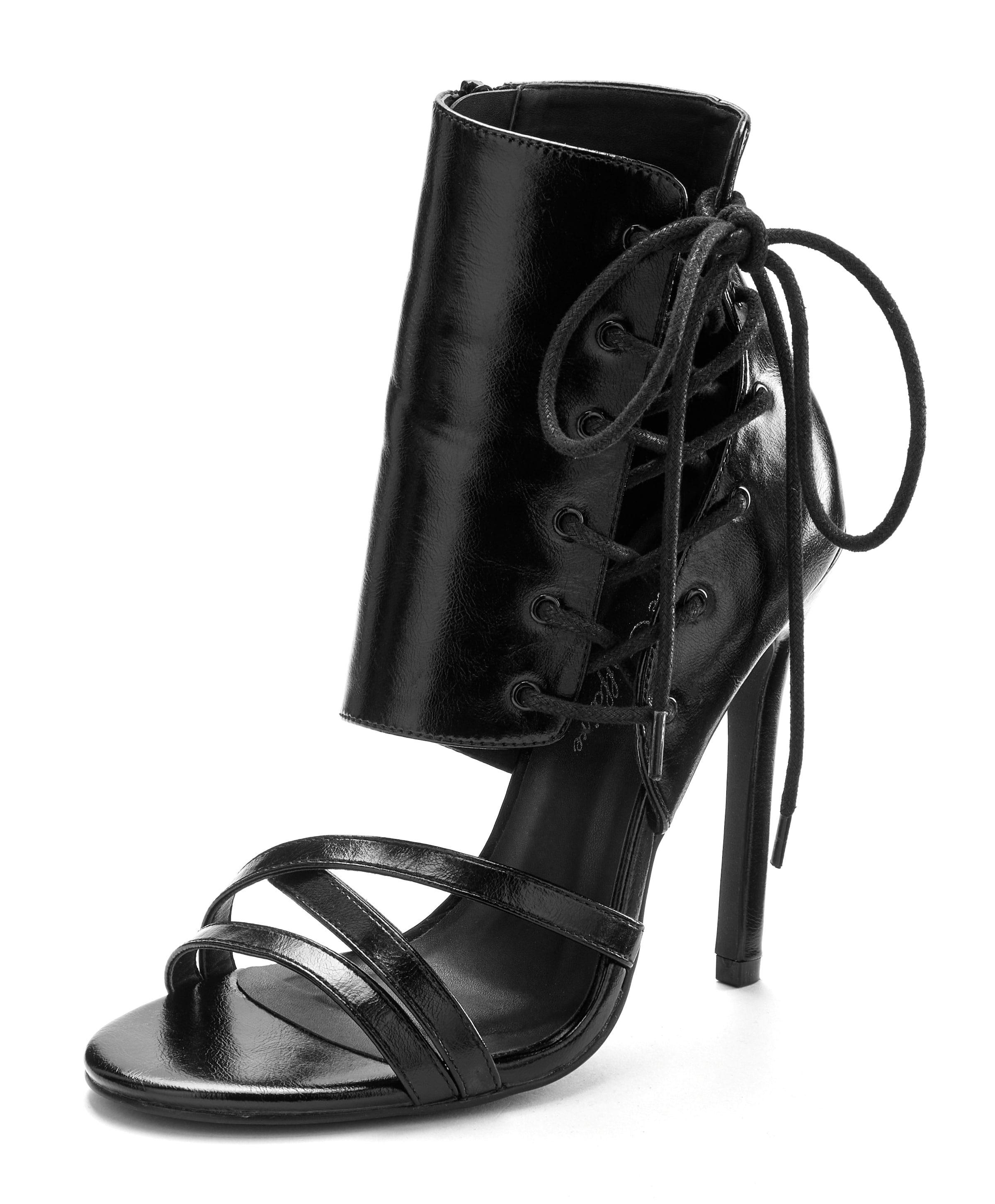 LASCANA Belle Affaire Strap Sandals 'Belle Affaire' in Black: front