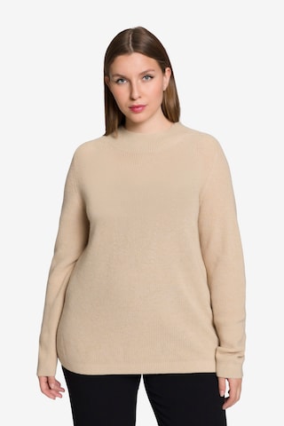 Ulla Popken Trui in Beige: voorkant