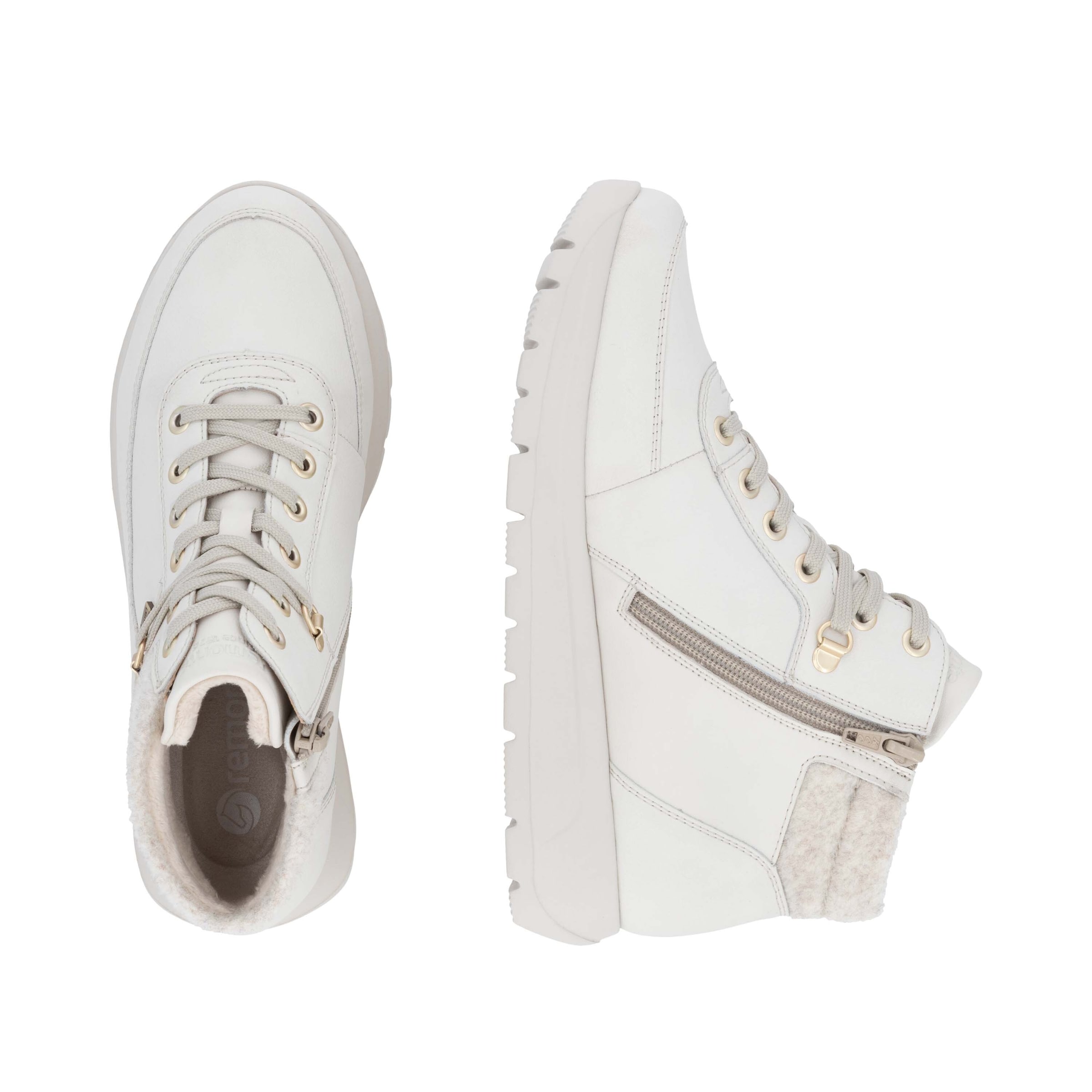 Bottines à lacets REMONTE en blanc