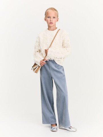 MANGO KIDS Wide Leg Housut 'LUCIA' värissä sininen: etupuoli