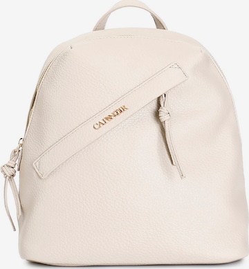 CAFè NOIR Backpack in Beige: front