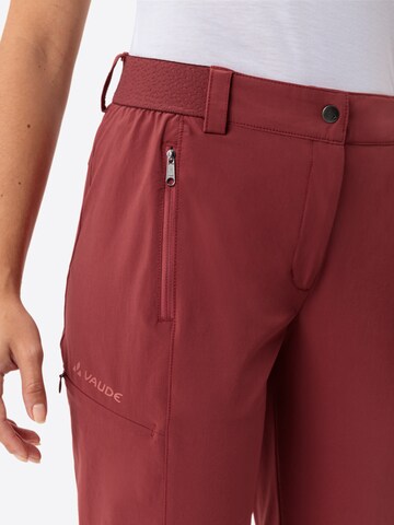 VAUDE Regular Outdoor trousers 'Farley' in Red