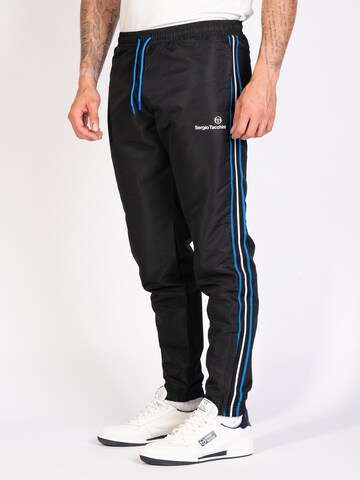 Sergio Tacchini Tapered Sporthose 'LISTA' in Schwarz: predná strana