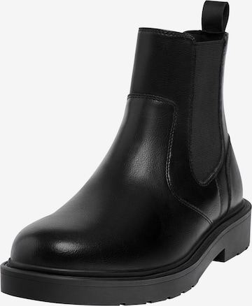 Pull&Bear Chelsea boots i svart: framsida