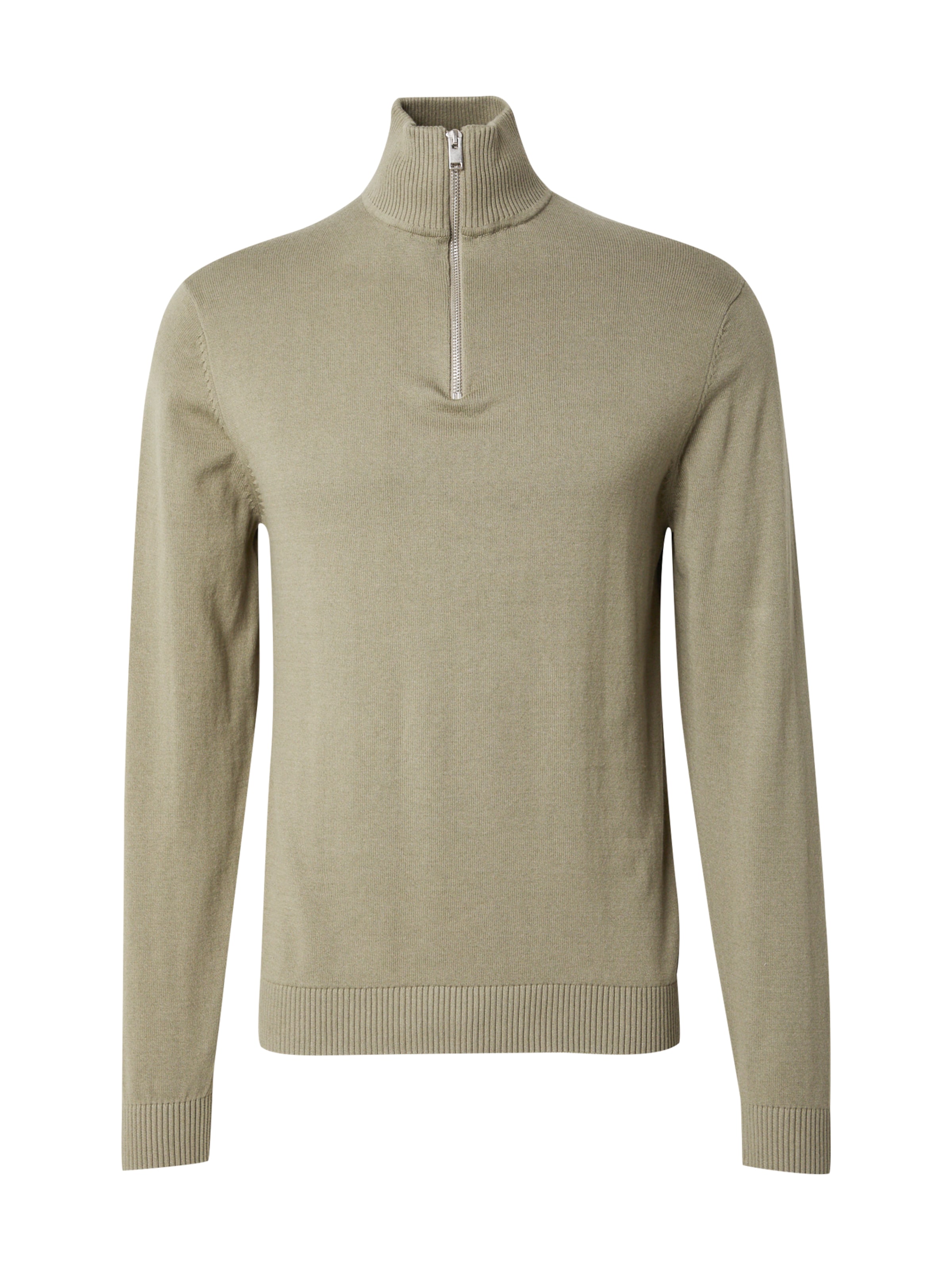 Pull-over 'SLHBERG' SELECTED en gris : devant