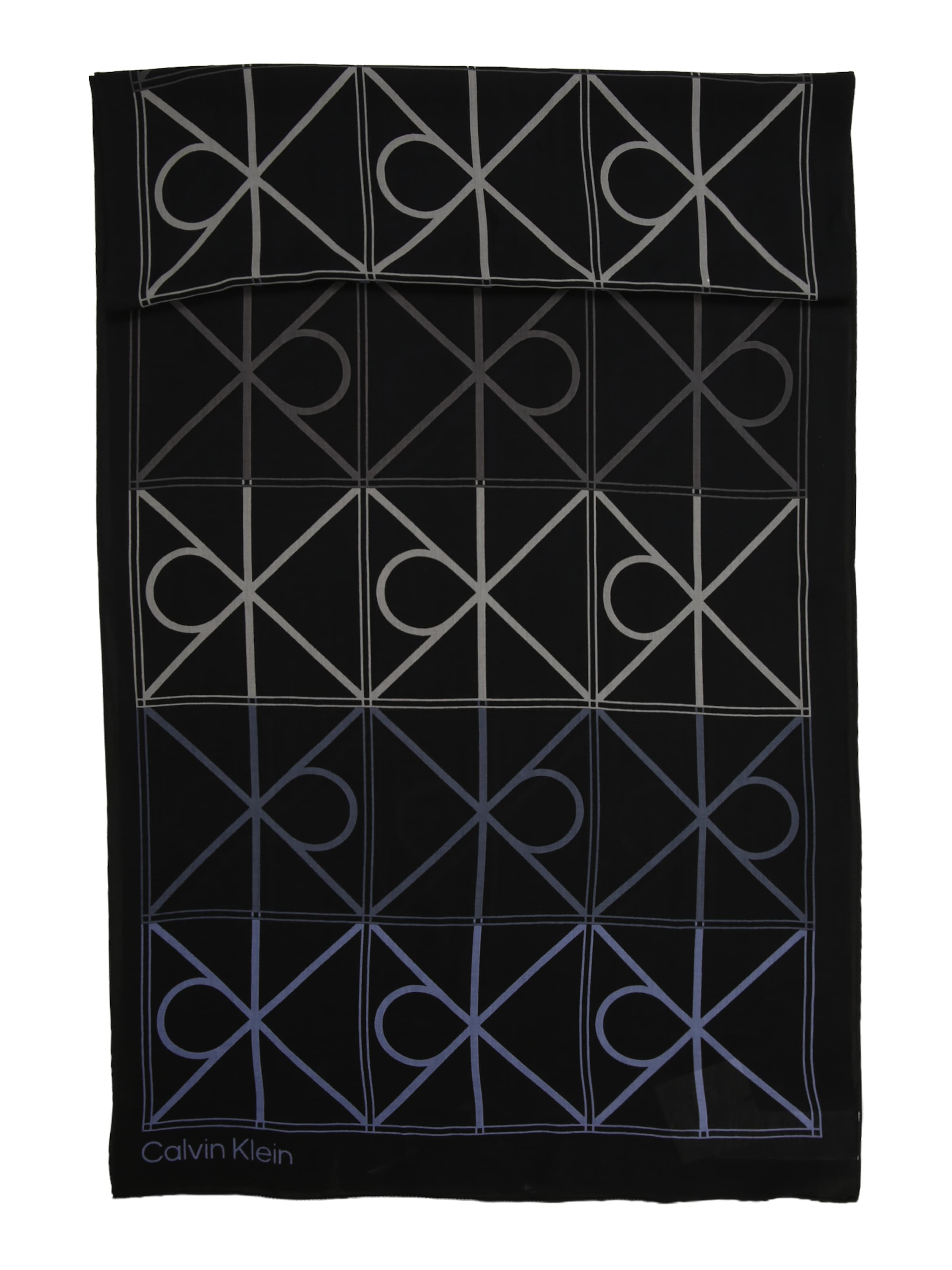 Calvin Klein Halsduk i ecru / violettblå / svart, Produktvy