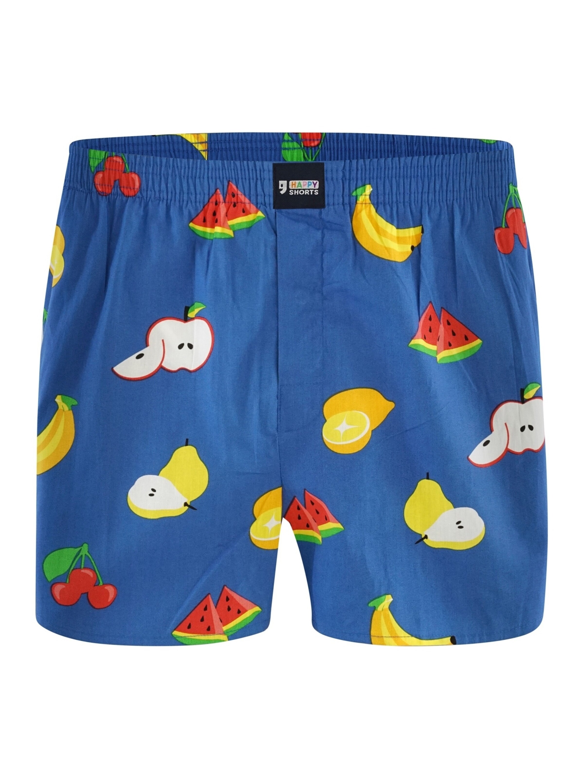 Happy Shorts Boxershorts 'Vitamin C' in Blau: Vorderseite