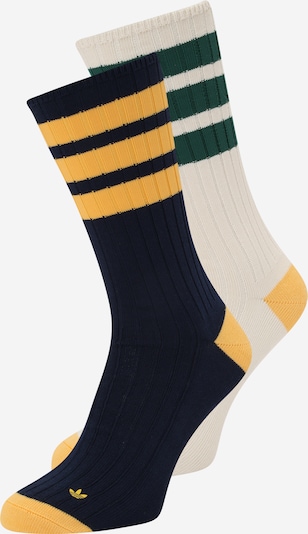 ADIDAS ORIGINALS Socken 'RIFTA' in ecru / dunkelblau / dunkelgrün / orange, Produktansicht