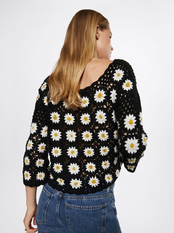 MANGO Sweater 'Marga' in Black