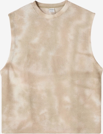 BershkaMajica - bež boja: prednji dio