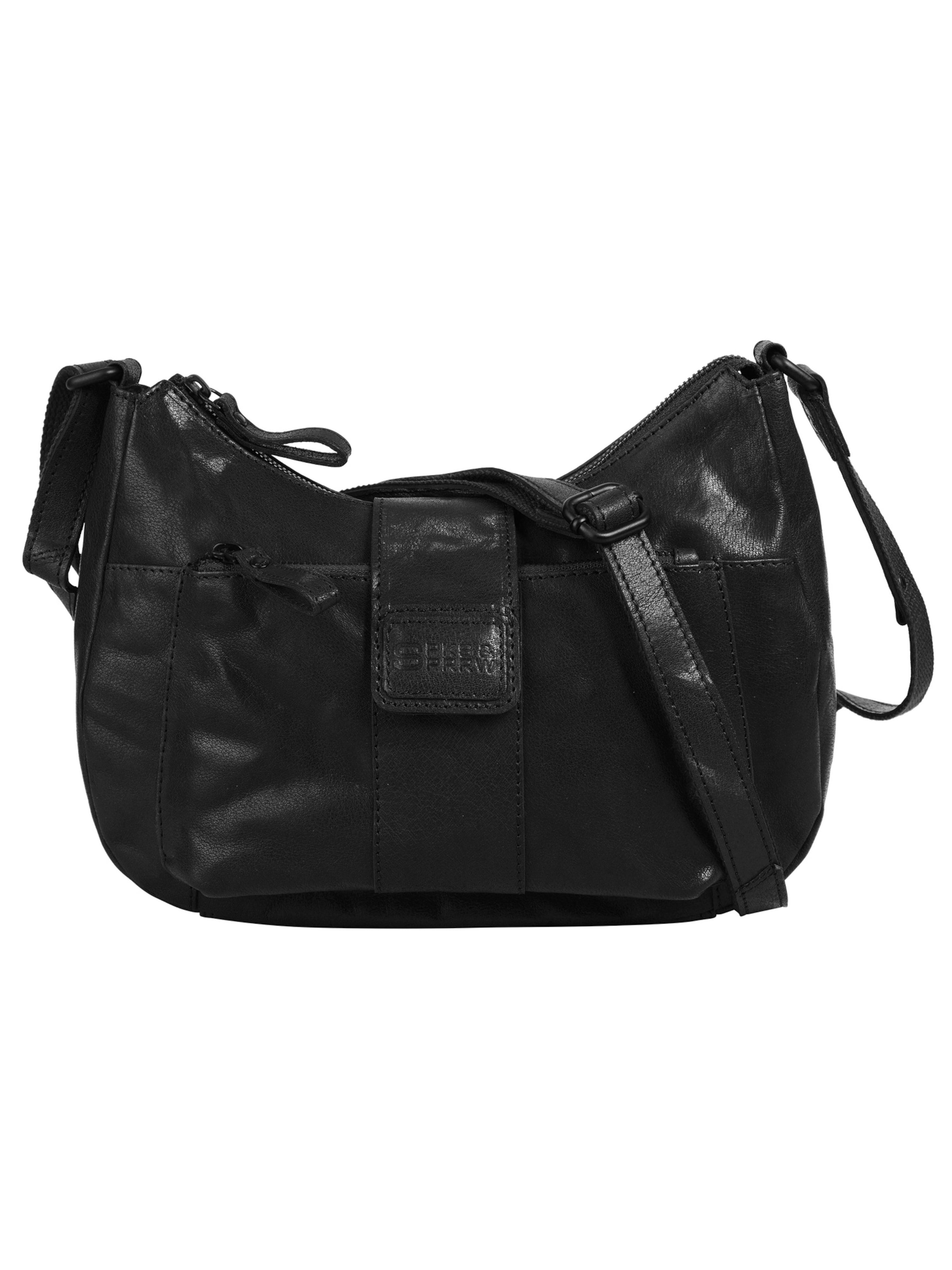 Spikes & Sparrow Crossbody Bag in Black: front